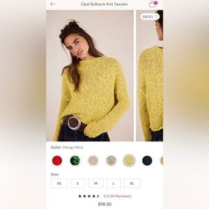 Opal Rollneck Knit Sweater